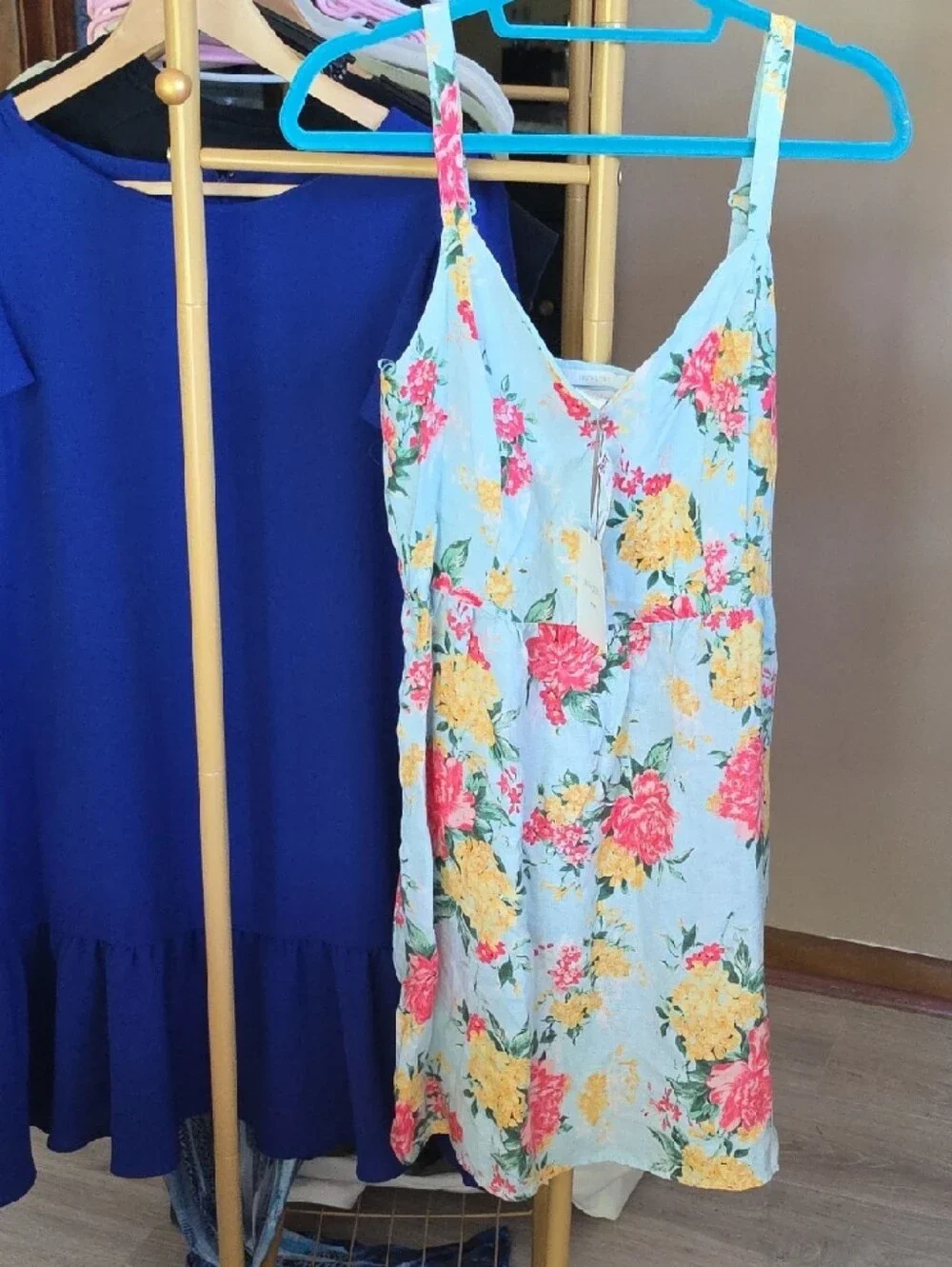 silk dress in summer Women's Floral Print V Neck Silk Casual Dresses Pink / L Color:Berry Botanical High neckline lace wedding This calf Pattern_Sequins